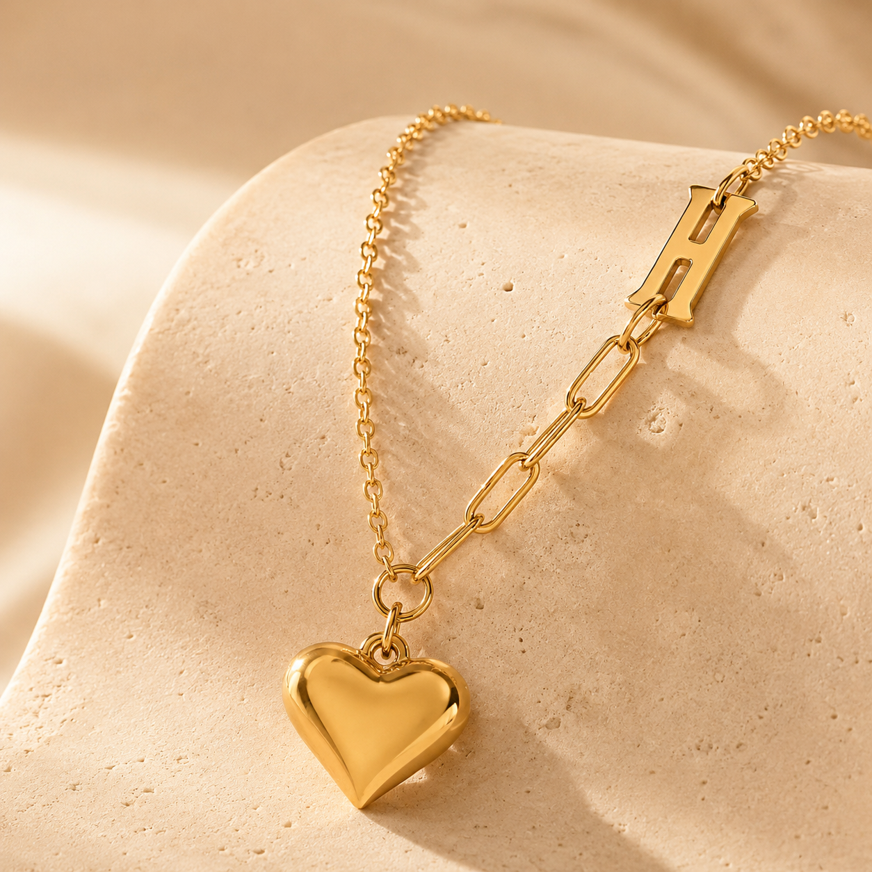 Roselle Heart Necklace