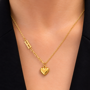 Roselle Heart Necklace