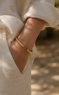 Luna Gold Open Cuff Bracelet