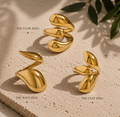 Sculpted Gold Statement Ring Collection