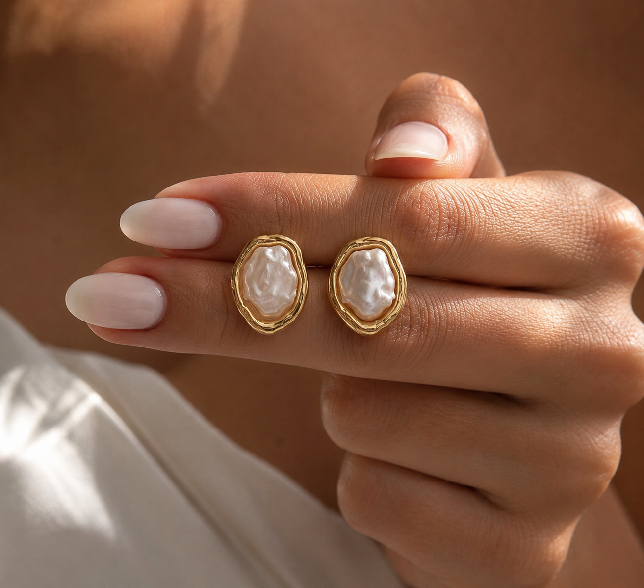 Marée Baroque Pearl Stud