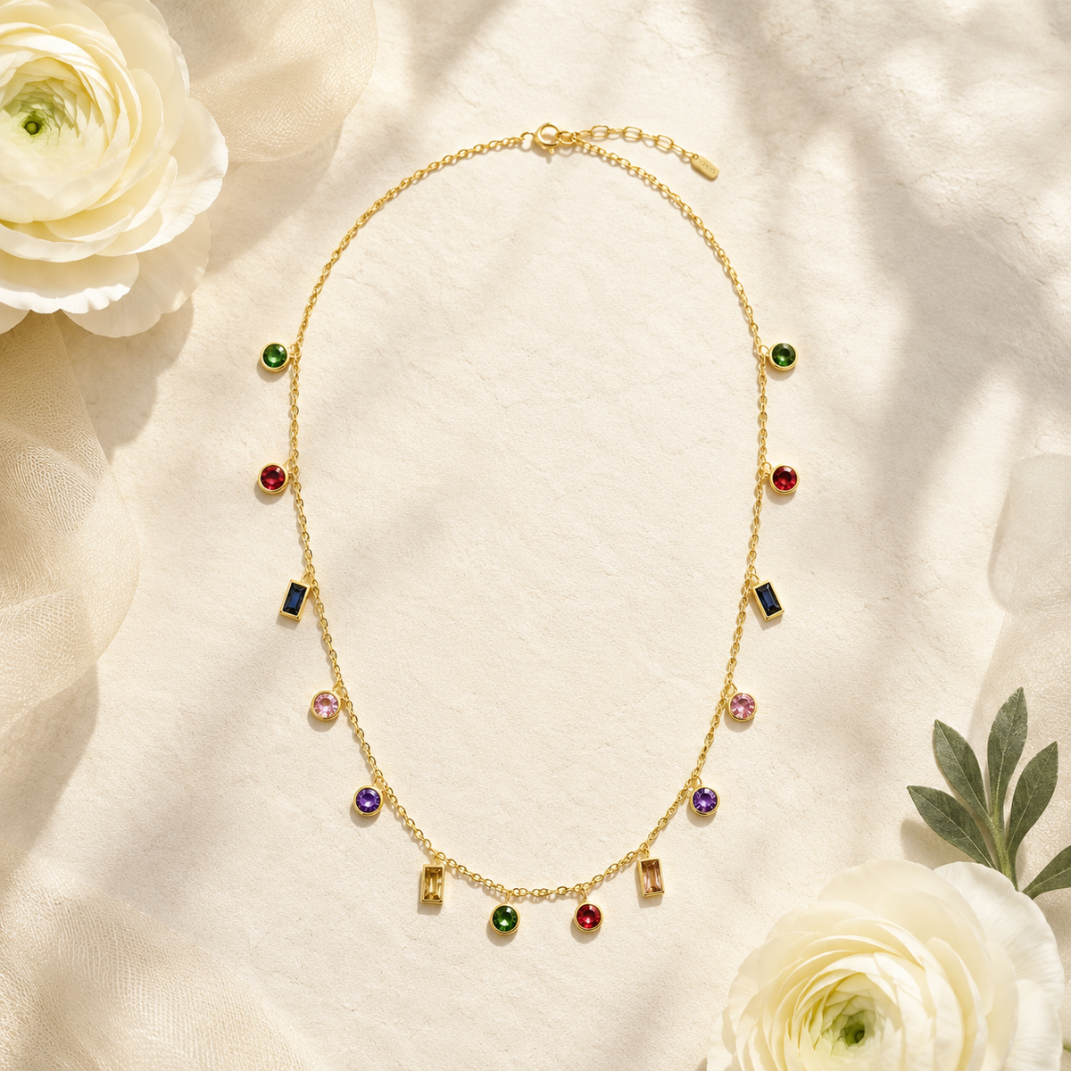 Rainbow Crystal Necklace